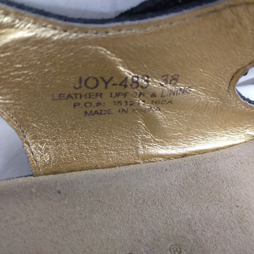 Alegria Joy Oh Snap Joy-483 Black Iridescent Leather Women's Size 38 US 8 8.5 - Picture 7 of 10